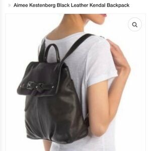 Real leather backpack. Designer -Aimee Kestenberg.